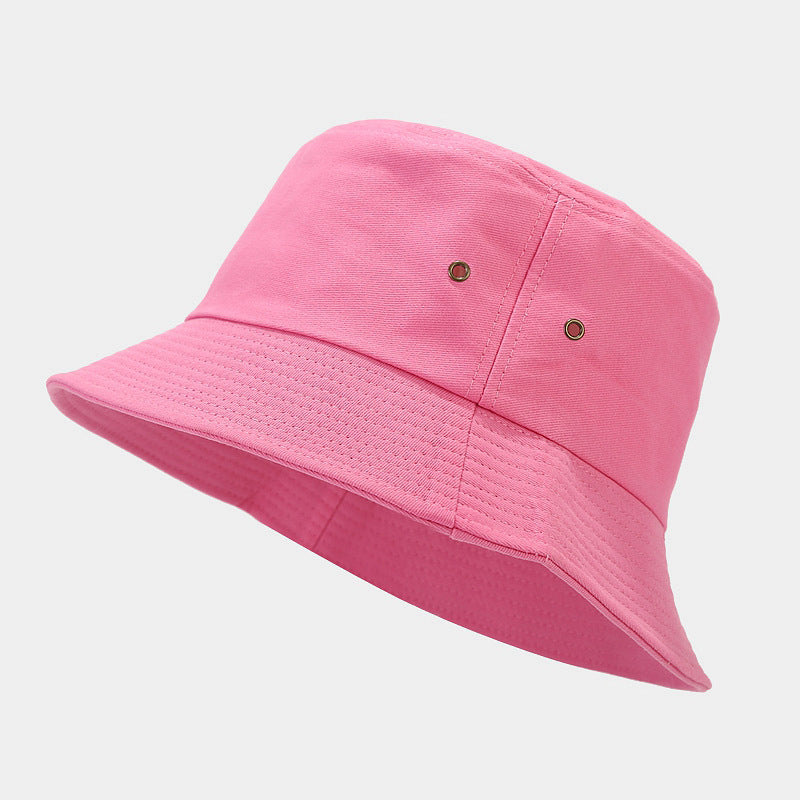 Algodón al por mayor Simple Solid Color Bucket Sombrero